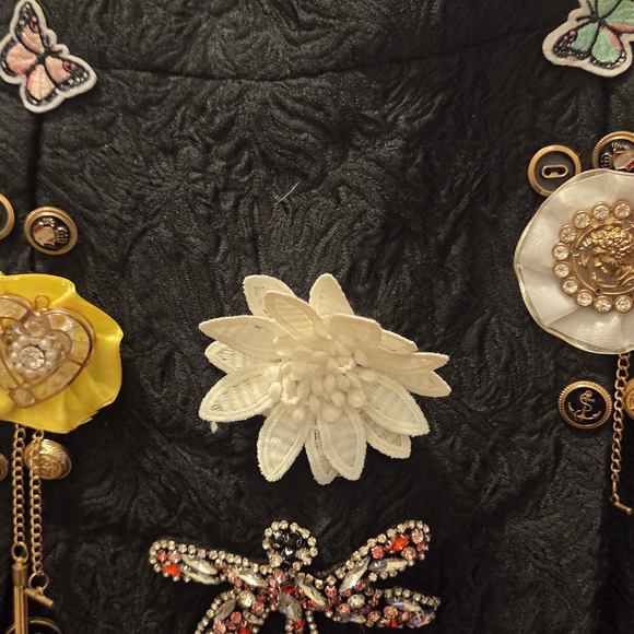 Dolce & Gabbana Black Embellished Skirt - Picture 3 of 13